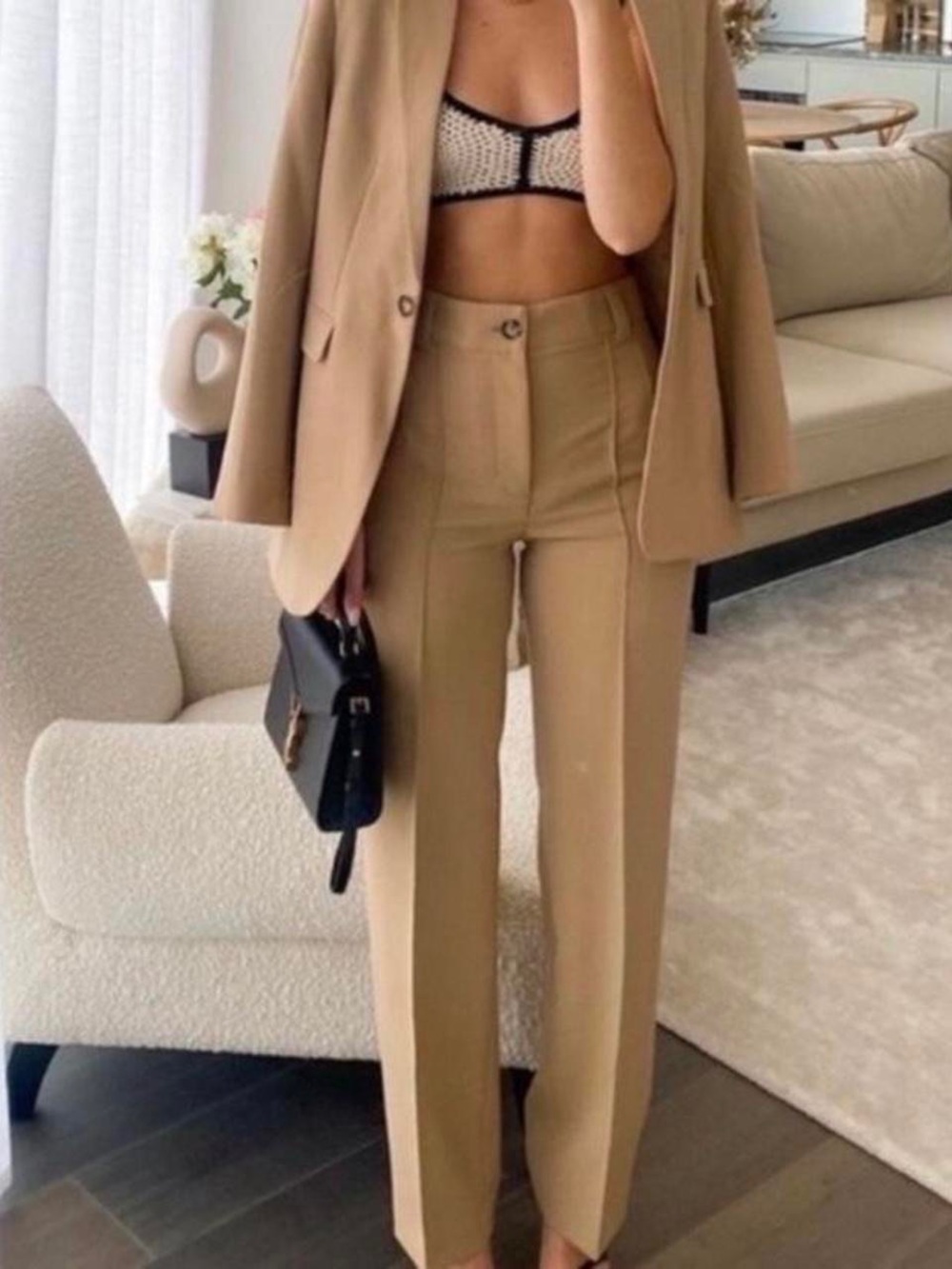 Zara Camel Trousers